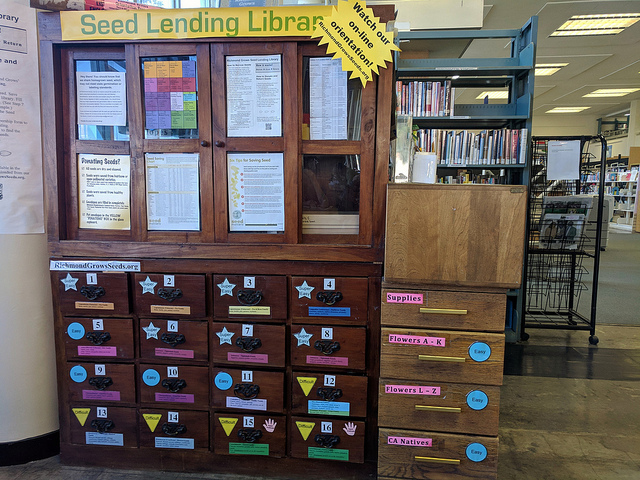 seed library drawers